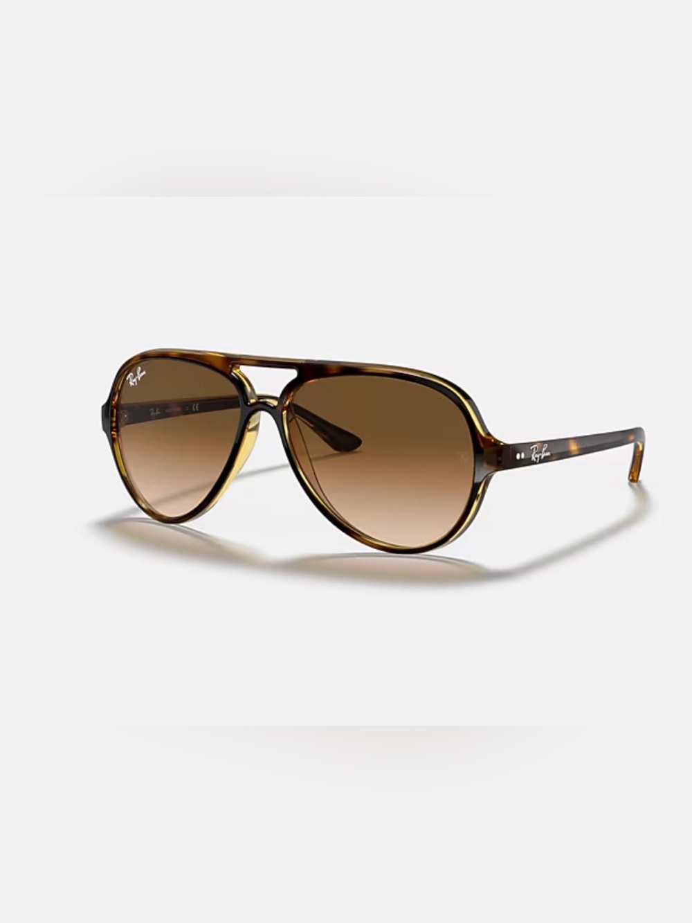 Ray-Ban Cats 5000 Tortoise Frame with Brown Gradient Lenses Aviator Sunglasses